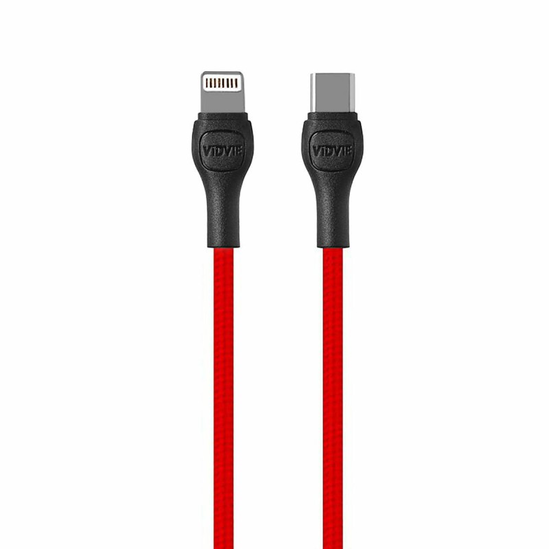 kabel vidvie cb428 lightning type c czerwony kabel vidvie cb428 lightning type c czerwony